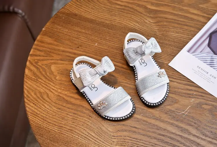 Kids Sandals Girls Shoes New Summer Bowknot Fashion Princess Girls Sandals Children Diamond Sandals For Girls Sneakers
