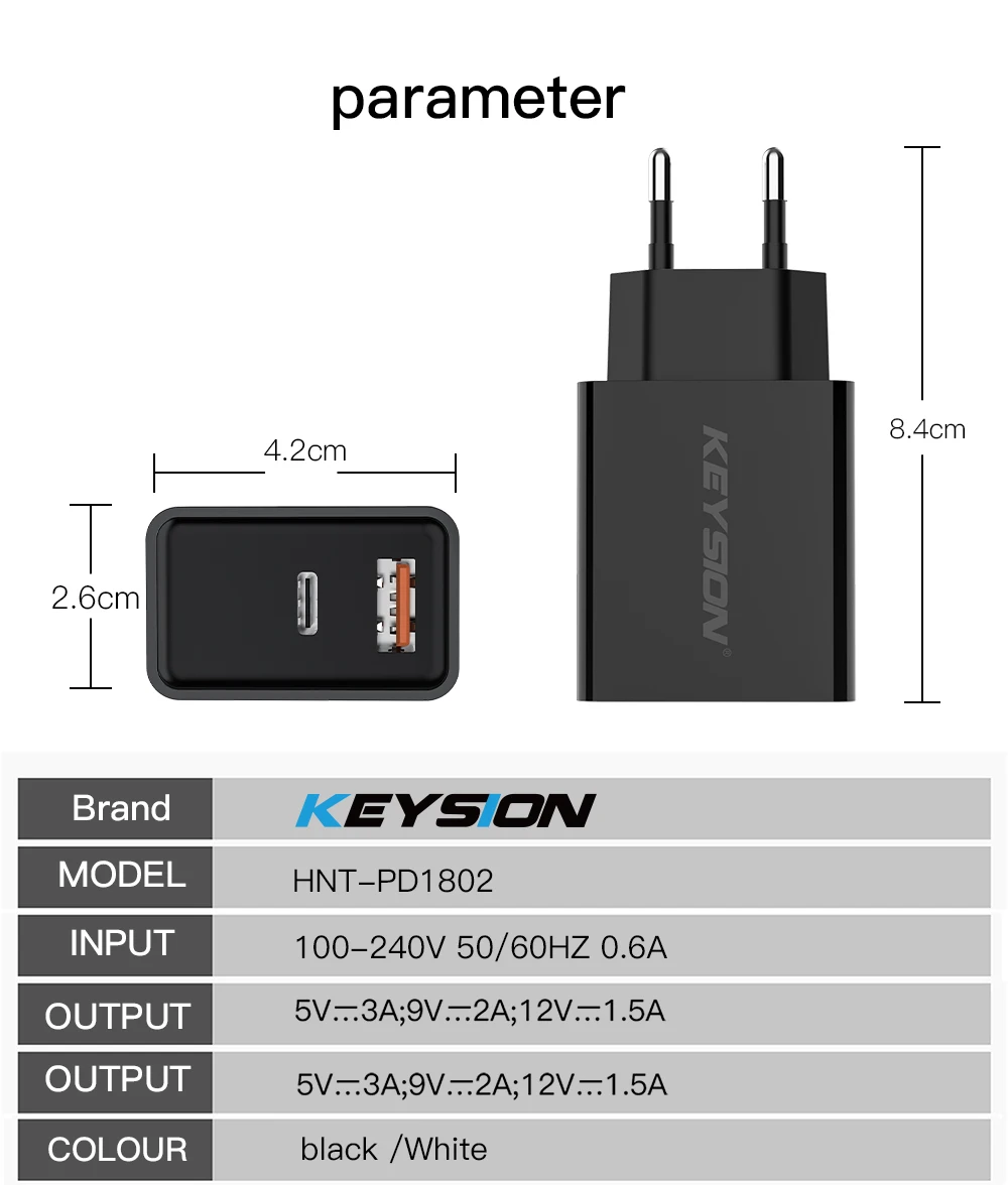 usb c 65w KEYSION PD Fast Charger 18W Dual USB Quick Charge 3.0 Charger For iPhone 13 12 11 Samsung Xiaomi Mobile Phone Charger Adapter 65 w charger