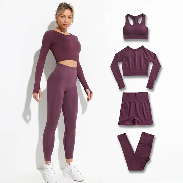 conjunto de entrenamiento hiperflex sin costura leggings deportivos y top  set trajes de yoga para mujer