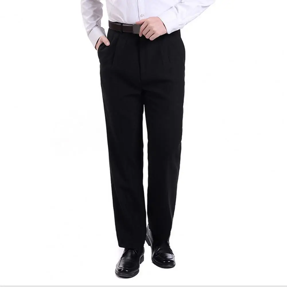 Men Autumn Warm Casual Long Trousers 
