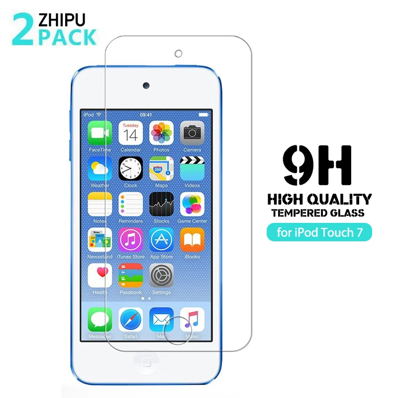 2 шт. закаленное стекло для iPod Touch 7 2019 защита экрана 2.5D 9H 5 6 защитная