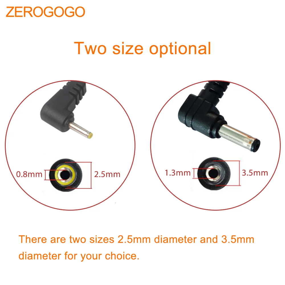ZEROGOGO жесткий провод комплект 24 В до 12 в автомобильный адаптер DC 3,5 мм 2,5 мм порт инвертор конвертер для 3 в 1 радар детектор/DVR/Dashcam