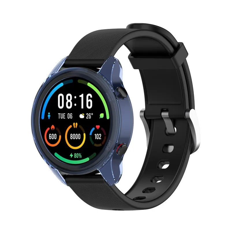 Protective Case for Xiaomi Mi Watch Color Sport Soft TPU Shell Bumper Protector for Xiaomi Watch Color Global Case Cover