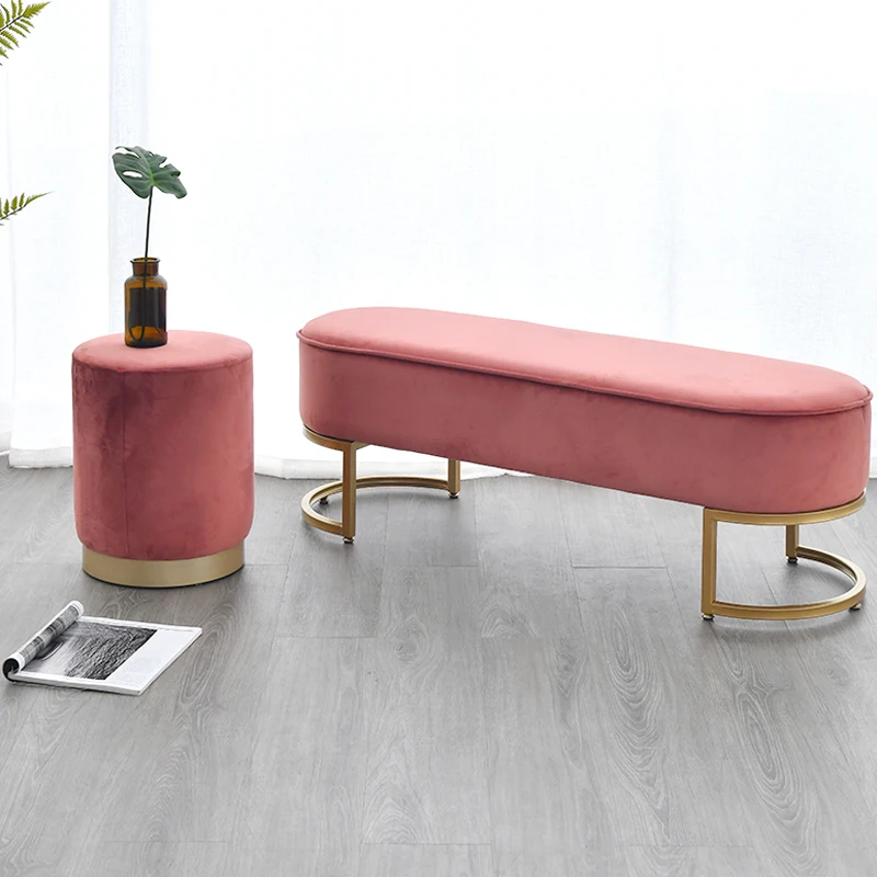 

Nordic Home Decor Footrest Stools Ottomans Entrance-hall Shoes Stool Home Living Room Furniture Dresser Chair Pouf Footstool