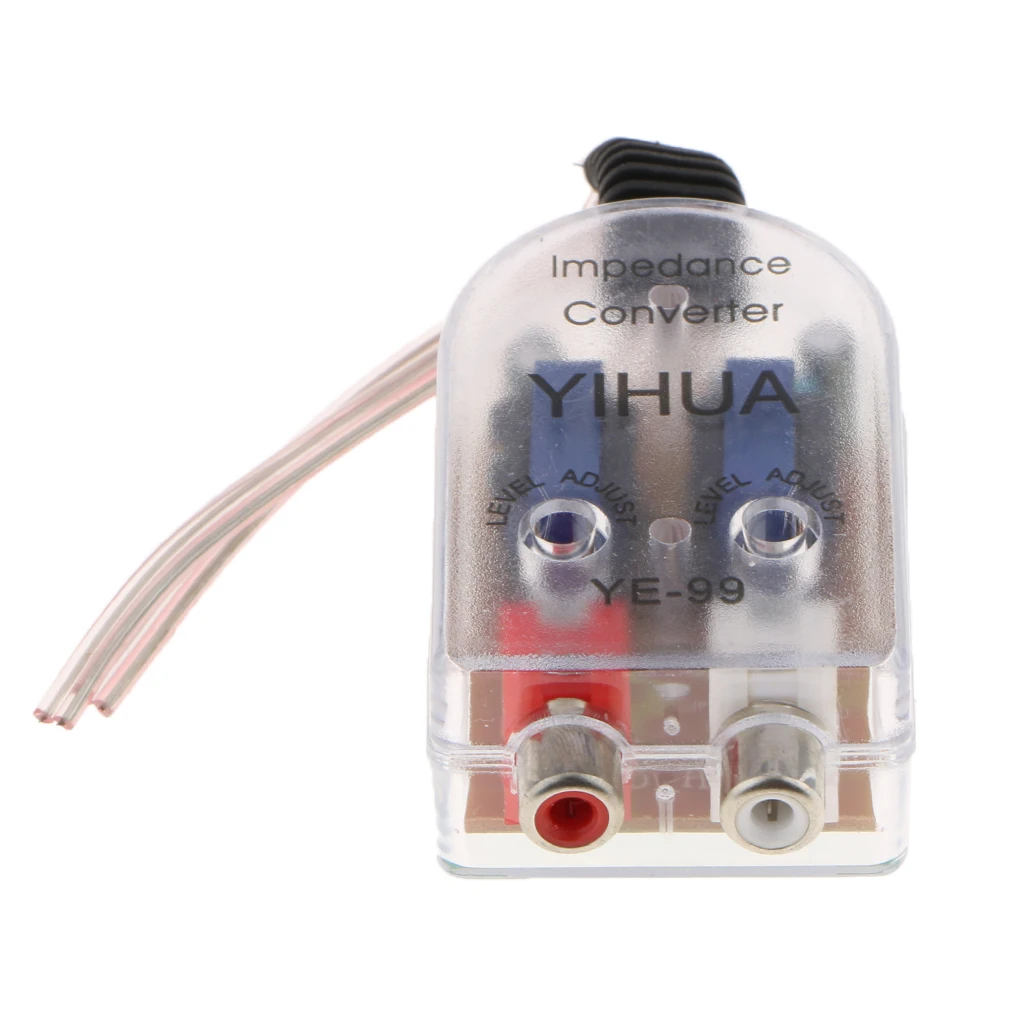 High to Low Level Adjustable Impedance Converter 2 Channel RCA Line Chemical Corrosion And Heatresistance