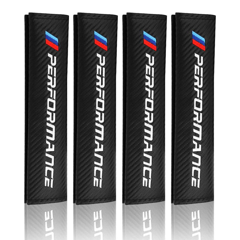 

Car Safety Belt Covers Official Soft Seat Belt For BMW M Embroidery Emblem E46 E36 E34 F10 E90 F30 E60 F30 E53 E30 E92 E87