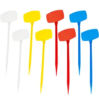 

20pcs Plant Labels Nursery Garden Tags Markers Garden Insert Tag Re-usable Plant Labels (Mixed Color)