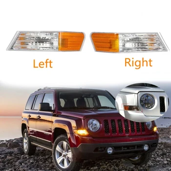 

527107 Turn Signal Lights Bulb Parts 2pcs Left/Right Parking Lamp For Jeep Patriot 2007-14