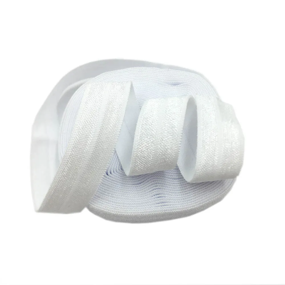 5Yard/Lot 5/8 Multi Solid Shiny FOE Fold Over Elastic Band DIY Dress Lace Trim Sewing Accessories ribbon decoration,ribbon supplies