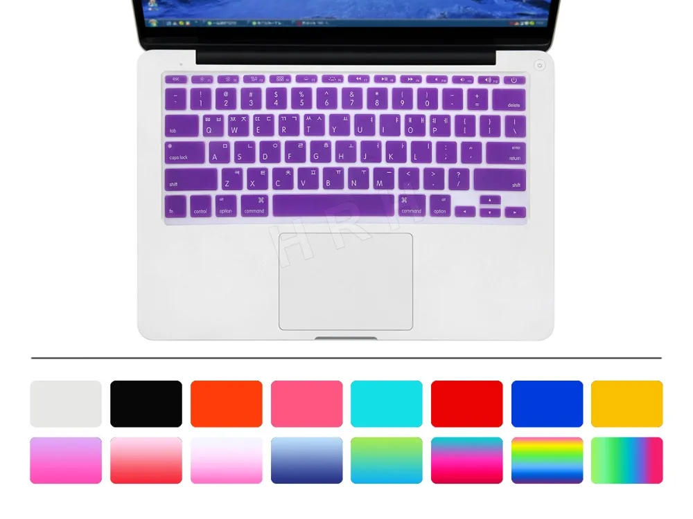Корейская тонкая защитная пленка для клавиатуры HRH силиконовая Mac Book Air 11 &quot11 6 A1465