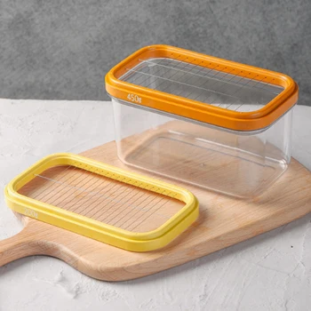 

Butter Box Cut Cheese Container Butter Box Cheese Cut Crisper Sealed Rectangular Storage Box Baking Tools Kitchen Utensils