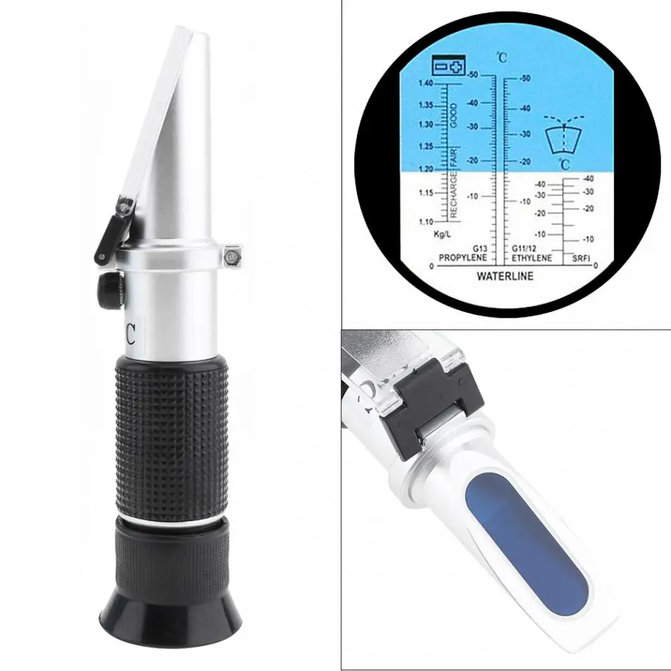 ATC Glycol Antifreeze / Battery Fluid Refractometer Concentration Meter Hand Held Tester Tools