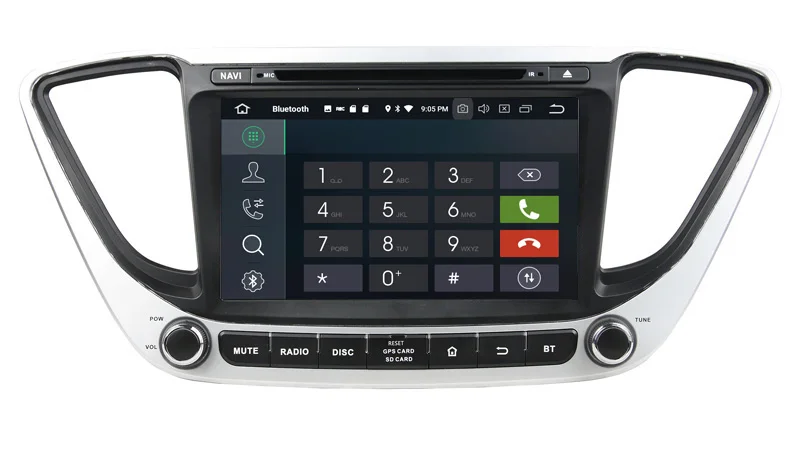 Cheap 9" Octa Core  Android 9.0 Car GPS radio Navigation for Hyundai Verna Accent Solaris 2018-2019 with 4G/Wifi DVR OBD mirror link 4