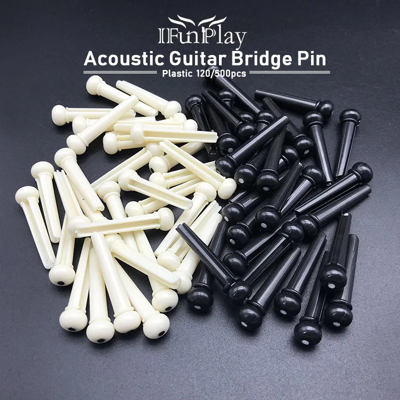 

1200pcs Plastic Acoustic Guitar String Bridge Pin Guitar Pin for Folk Guitar Replacement Accessories