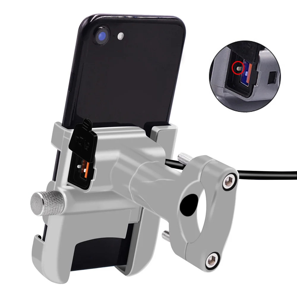 Gps держатель для телефона мотоцикла QC3.0 Быстрая зарядка люлька алюминиевый сплав