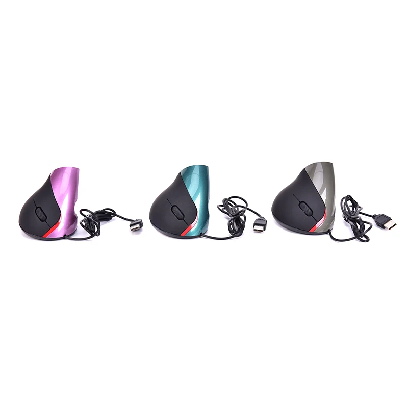 Wired Vertical Mouse With 3 Colors For PC Laptop 101*82*71mm