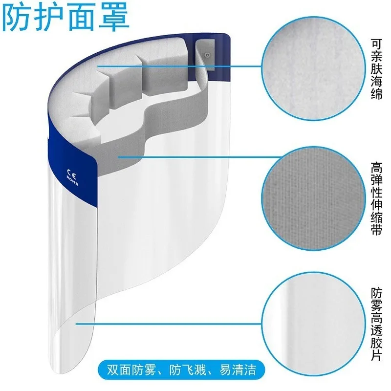

100pcs Face Mask Anti-fog Protection Anti-dust Splash-Proof Eye Mouth Nose Protection Dust-Proof Protective Face Cover in stock