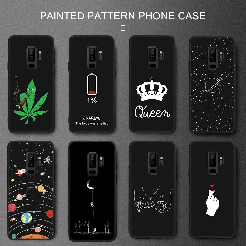 

Soft TPU Matte Printed Case For Samsung Galaxy S10 S9 S8 Plus Note 9 10 Pro Silicon Case For Samsung A8 A9 A750 2018 Phone Shell