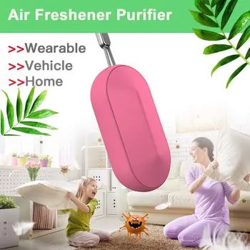 

Personal Wearable Air Purifier Necklace/Mini Portable Air Freshener Ionizer/Negative Ion Generator/Low Noise for Adults Kids