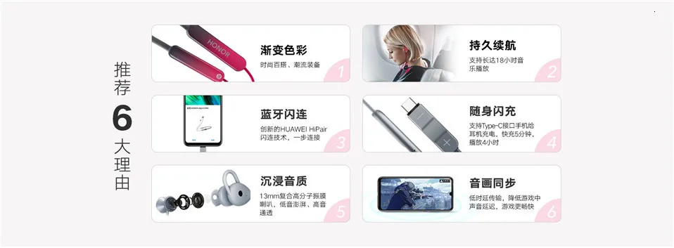 Новинка, HUAWEI honor xSport Pro, bluetooth-гарнитура, AM66-L, спортивные, быстрая зарядка, водонепроницаемые, беспроводные наушники для honor 20 lite