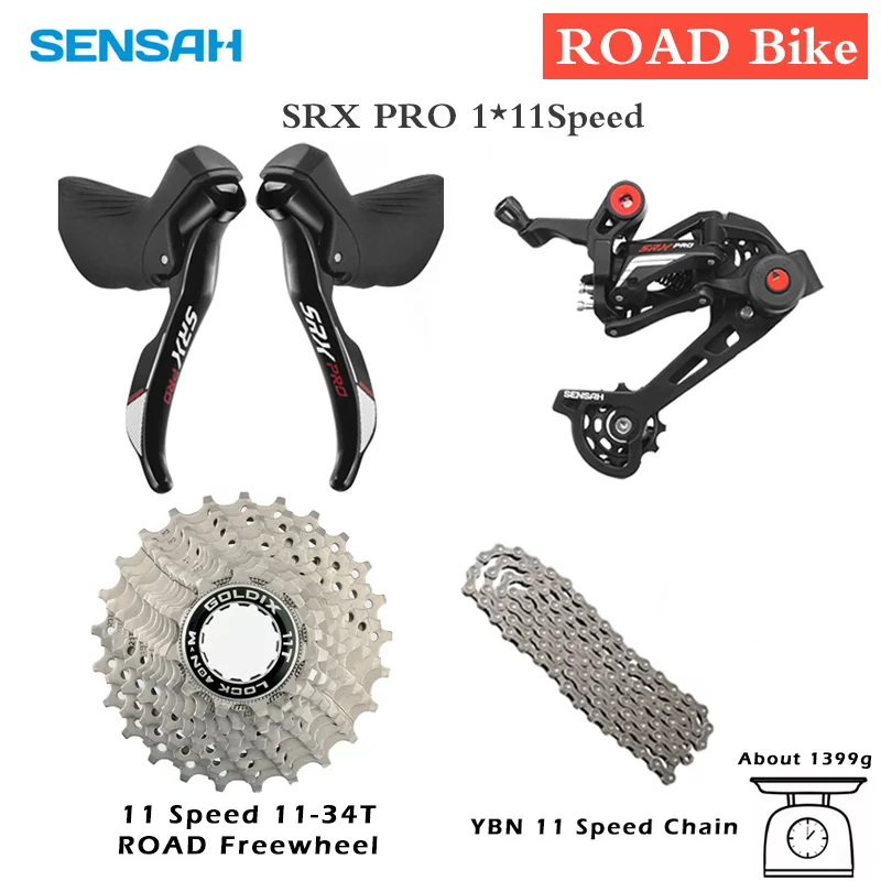 SENSAH SRX PRO 1×11s シフター＆RD SENSAH SRX PRO 1x11 Speed Road Bike Shifter Lever 11S