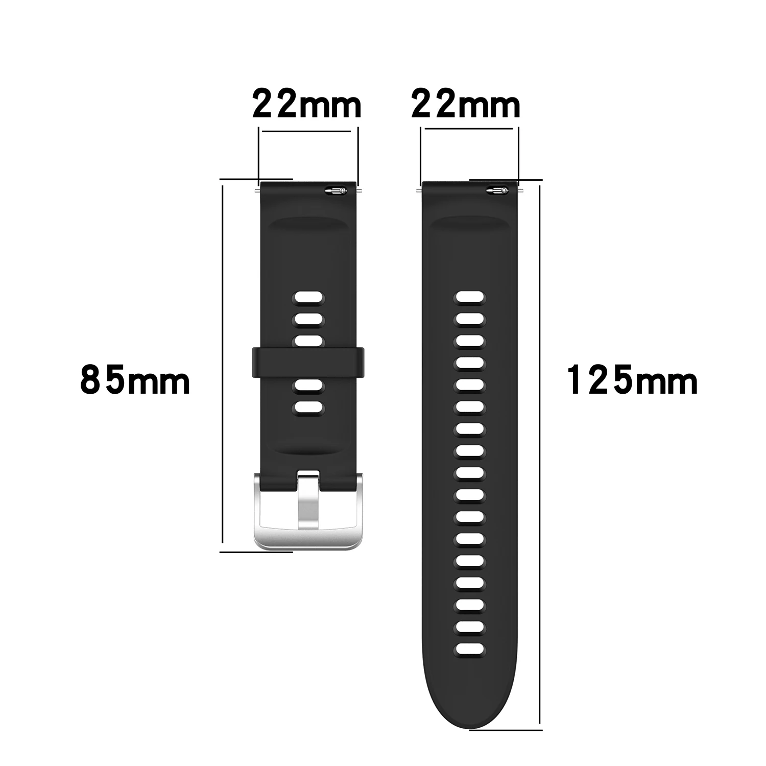 Premium Silicone Watch Strap - Breathable & Durable Design