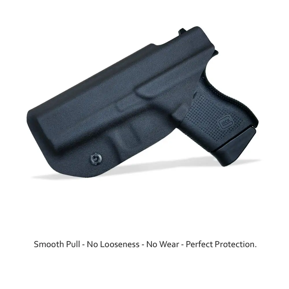 Tanie BBF Make IWB taktyczne KYDEX pistolet kabura Glock 19 17 25 26 27 28 43 22 23 31 32 wewnątrz ukryte Carry pistolet Case akcesoria