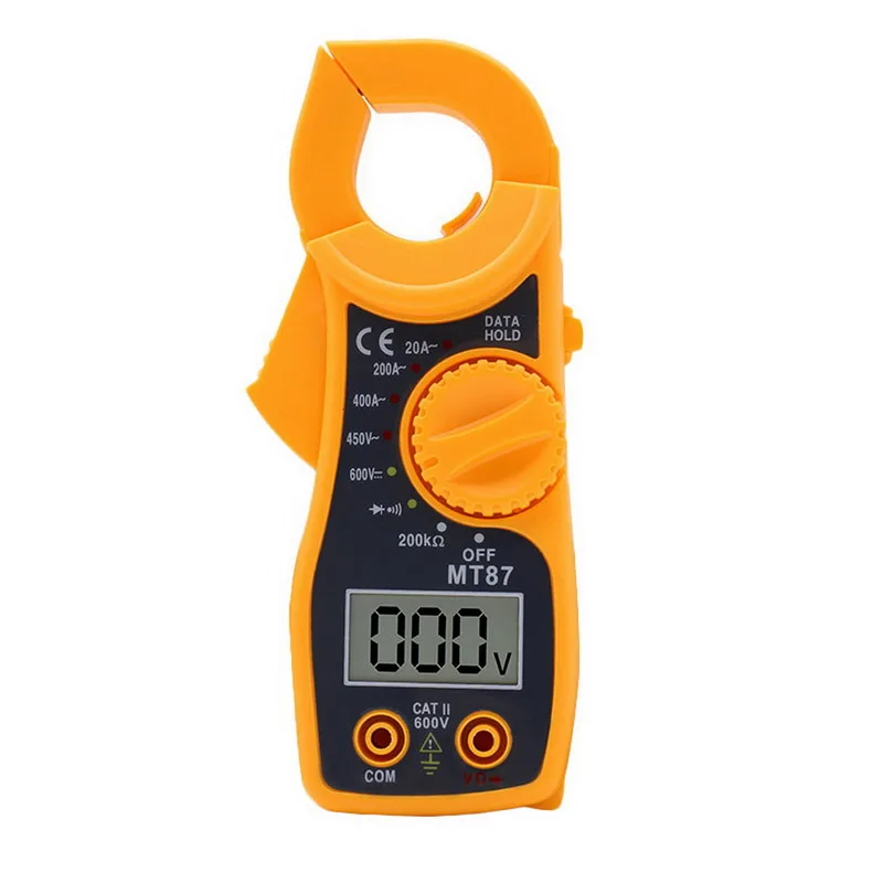 

MT87 Electrician Tool Handheld Digital Multimeter Clamp Multimeter Measures DC/AC Voltage Current Resistance Tester Voltmeter