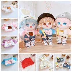 Poupée en peluche de 20cm, salopette, bonnet en peluche, accessoires pour poupées Kpop EXO Idol de corée, Super Star 