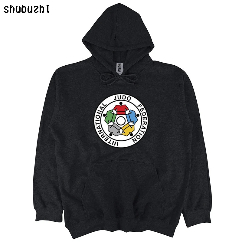 

New IJF International Judo Federation Logo Men's White hoodie Size S to 3XL Fashion hoody autumn spring Straight cotton sbz4597
