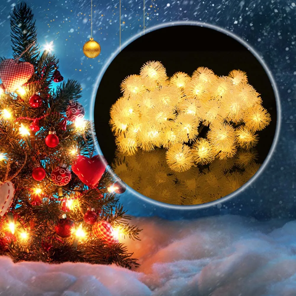 

Waterproof Solar Garland 5m 50 LED Garden Lights Dandelion String Light Outdoor Party Christmas Fairy Path Patio Lawn Lamp Decor