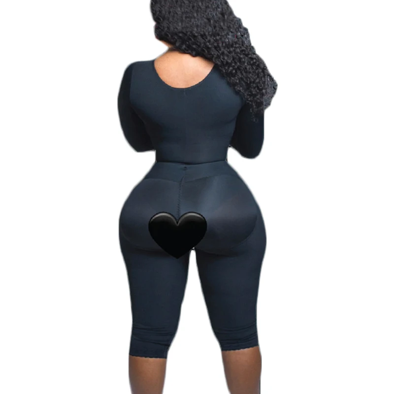 Full Body Support Arm Compression Shrink Your Waist With Built In Bra Corset Minceur Slimming Sheath Woman Flat Belly