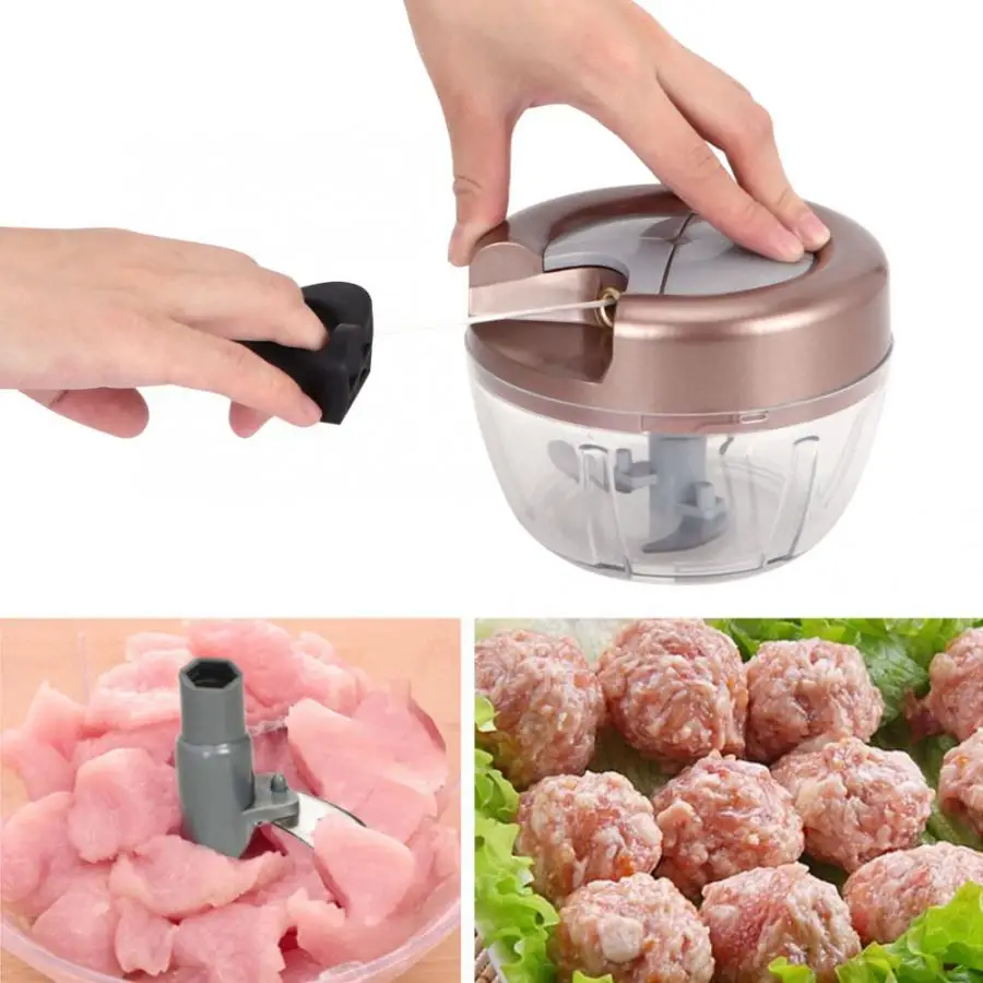 

Powerful Manual Meat Grinder Hand-power Food Chopper Mincer Mixer Blender to Chop Meat Fruit Vegetable Nuts Shredders