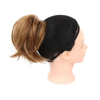 

Xnaira 7inches Messy Hair Bun Fiber Natural Chignon Donut Bun for Women High Temperture Scrunchie Elastic Updo Hairpiece
