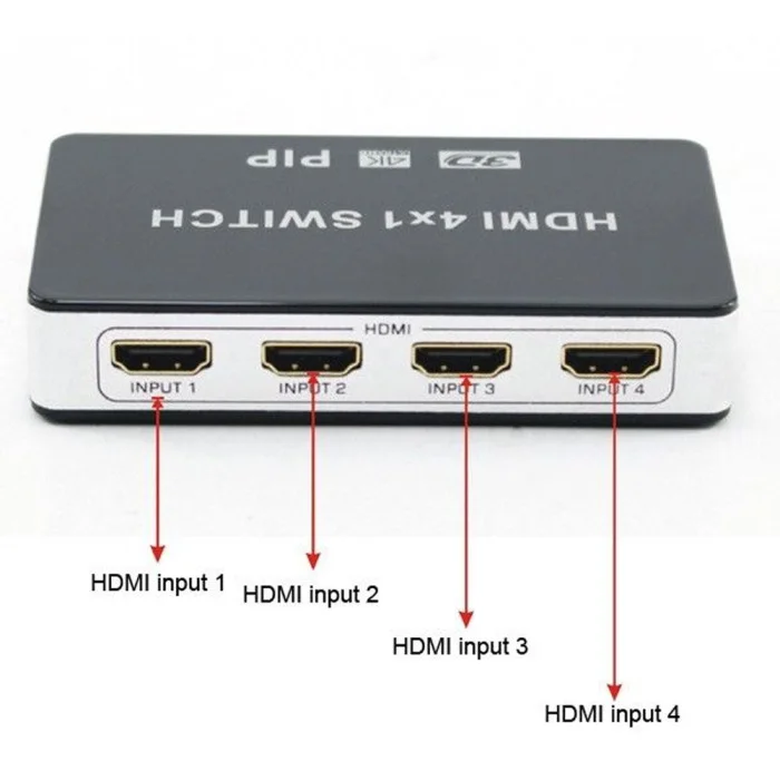 4K HDMI переключатель PIP 4x1 видео коммутатор 4K x 2K 3D с пультом дистанционного управления для ТВ PS4 HD tv DQ-Drop