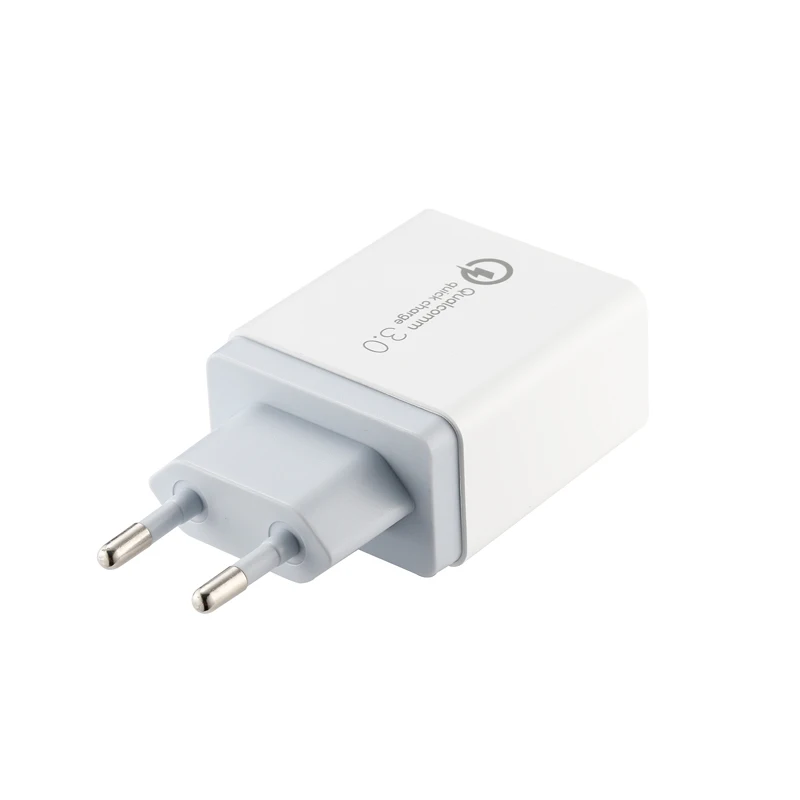 EU Plug White QC3.0 быстрое зарядное устройство EU US UK 4 порта USB зарядное устройство для мобильного телефона быстрое зарядное устройство для samsung Xiaomi iPhone планшет настенное зарядное устройство для путешествий - Тип штекера: EU Plug White