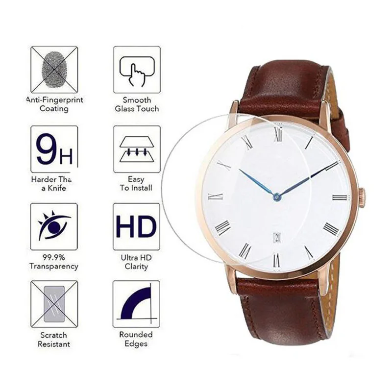 Protezione per pellicola protettiva in vetro temperato per Daniel foshan DW  diametro della copertura della protezione dello schermo dell'orologio 32mm  34mm 36mm 38mm 40mm|guard|guard filmguard protector - AliExpress