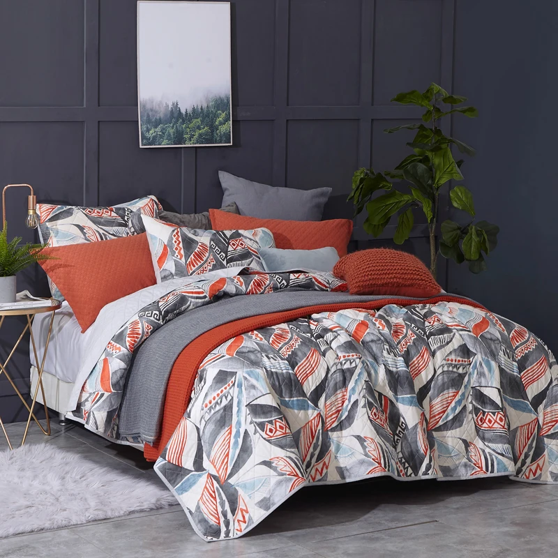 PHF Washed Cotton Quilted Bedspread 3 Pieces Turkish Luxury And Blanket Comforter Lightweight Quilt King Cover | Дом и сад