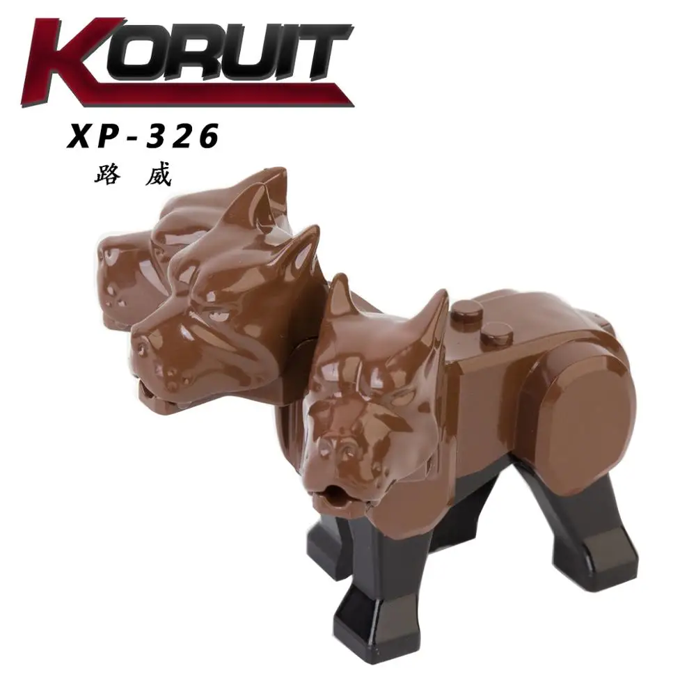 XP326 Furry animal character three-headed dog given to children as toy gifts and building blocks | Игрушки и хобби