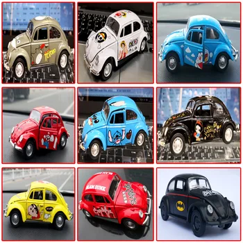

KT batman Stitch Various alloy chariots Cartoon three open door toy car model car interior ornament bling car accessories 12*4.5