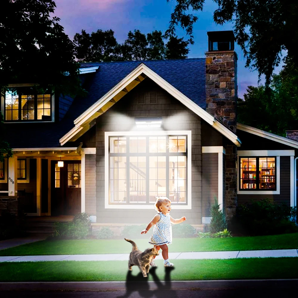 Sensor de Movimento Jardim ao ar Água para a Decoração do Jardim Ip65 à Prova Pacote Litom 132 Led Solar Luz Pir Lâmpada Parede Branco Livre Dwaterproof 1 - 2 6 luz pir sensor de movimento lâmpada parede