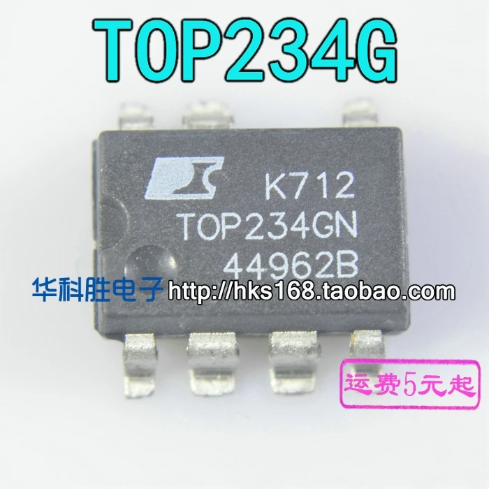 5 предметов в партии, TOP234GN TOP234G лапками углублением SOP-7