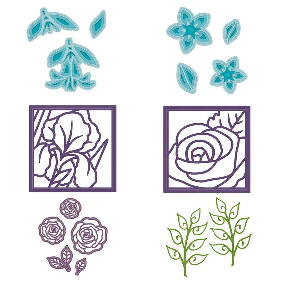

Make Beautiful Plant Cards 6 Pcs Different Styles Special Flowers Metal Cutting Dies Scrapbooking Album Paper DIY Cards Crafts