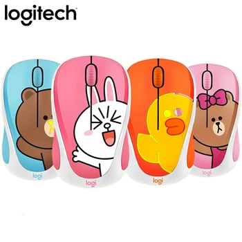 

Logitech LINE FRIENDS Wireless Mouse Mini USB Optical Mouse for Laptop Computer Peripheral Accessories
