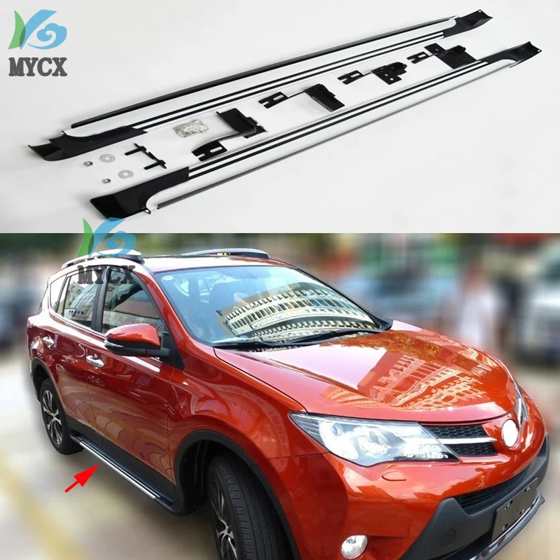 Подножки для Toyota RAV4 RAV 4 2013 2017 Авто Боковая ступенчатая педаль Nurf Bar Nerf бар