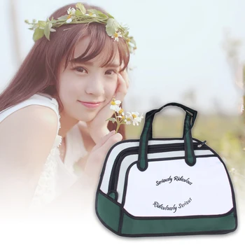 

Fashion 3D Jump Style 2D Drawing From Cartoon Comic Design Handbag Army Green
