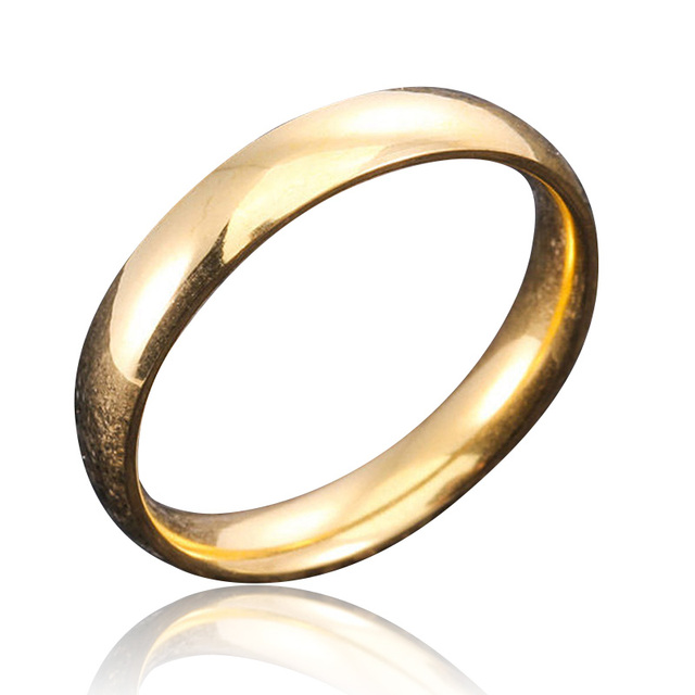 High Quality Stainless Steel Wholesale Simple Ring Fashion Silver Color Ring For Women Men Exclusive Couple Wedding Ring