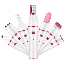 7в1 набор женский эпилятор электрический женский для лица для удаления волос носа бровей эпиляция лица подбородок щеки губы для депиляции