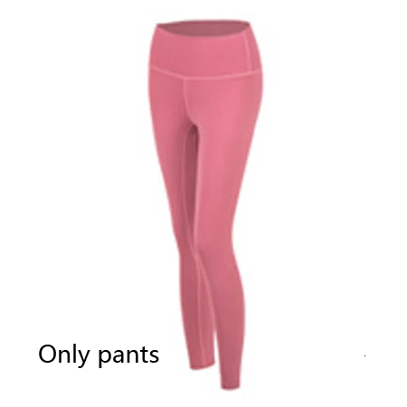 Bean red pants 2Pcs/Set Seamless Gym Yoga Set Women Super Soft High Waist Leggings+U Type Push Up Sport Bra Fitness Sport Suits Sportswear - Цвет: Bean red pants