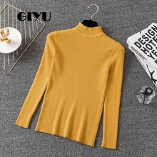 ^#Cheap GIYU Basic Sweater Long Sleeve Mock Neck Autumn Jumpers Solid Casual Pullover pull femme sueter mujer invierno 2019 ^#Cheap GIYU Basic Sweater Long Sleeve Mock Neck Autumn Jumpers Solid Casual Pullover pull femme sueter mujer invierno 2019